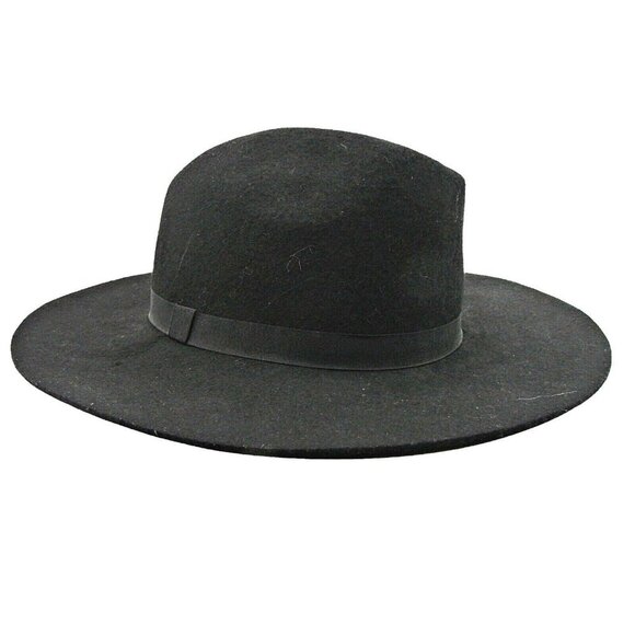 A New Day Floppy Wide Brim Wool Hat Black OSFM 22" NWT Sun Gardening Beach Warm - Picture 1 of 11